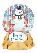 Forest Snowman<br>2020 Pop-Up Snow Globe Card